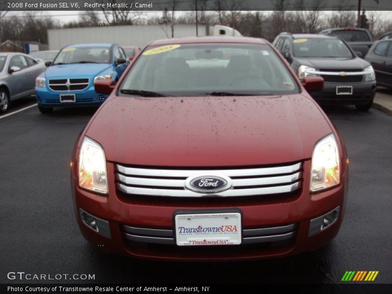 Redfire Metallic / Camel 2008 Ford Fusion SEL V6