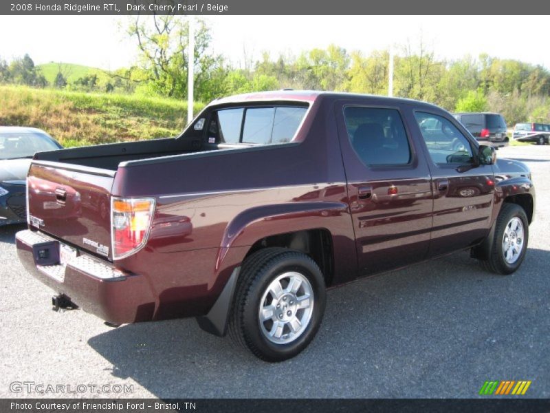 Dark Cherry Pearl / Beige 2008 Honda Ridgeline RTL