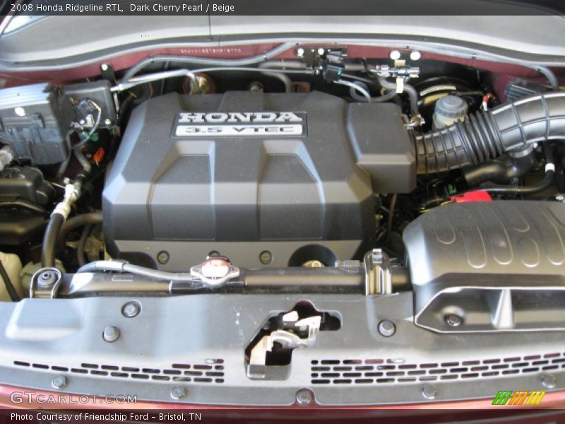 Dark Cherry Pearl / Beige 2008 Honda Ridgeline RTL