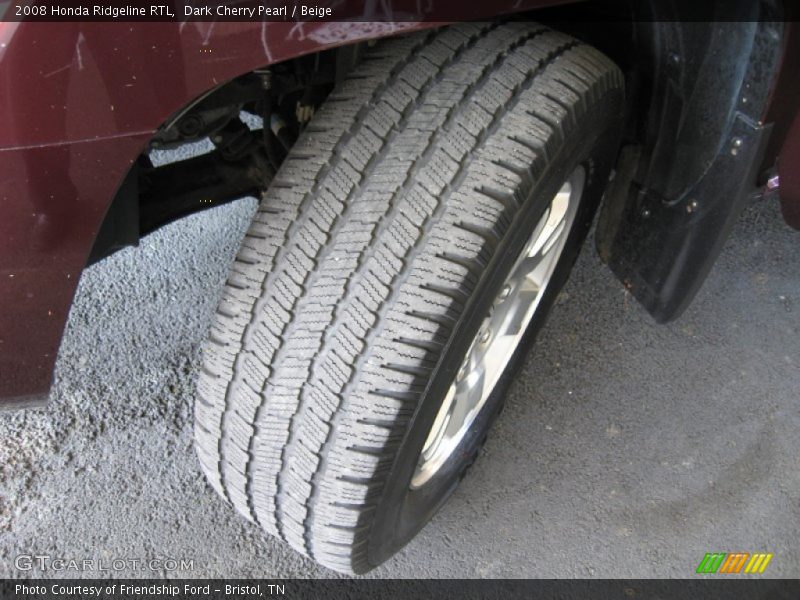 Dark Cherry Pearl / Beige 2008 Honda Ridgeline RTL