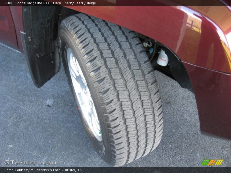 Dark Cherry Pearl / Beige 2008 Honda Ridgeline RTL