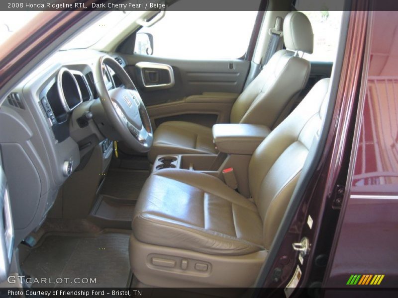 Dark Cherry Pearl / Beige 2008 Honda Ridgeline RTL