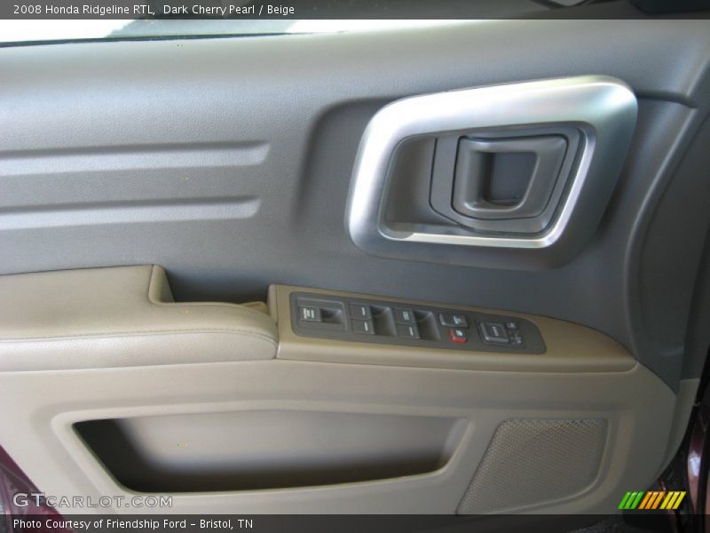 Dark Cherry Pearl / Beige 2008 Honda Ridgeline RTL