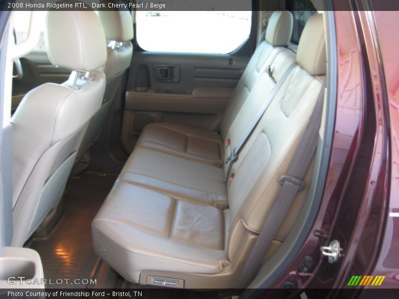Dark Cherry Pearl / Beige 2008 Honda Ridgeline RTL