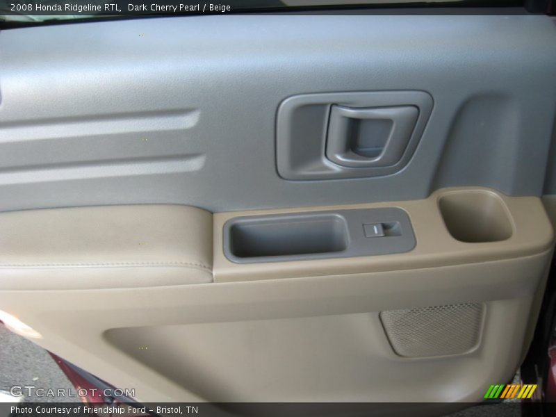 Dark Cherry Pearl / Beige 2008 Honda Ridgeline RTL