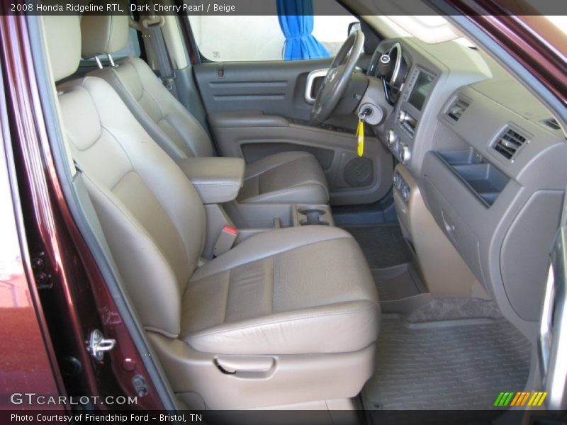 Dark Cherry Pearl / Beige 2008 Honda Ridgeline RTL
