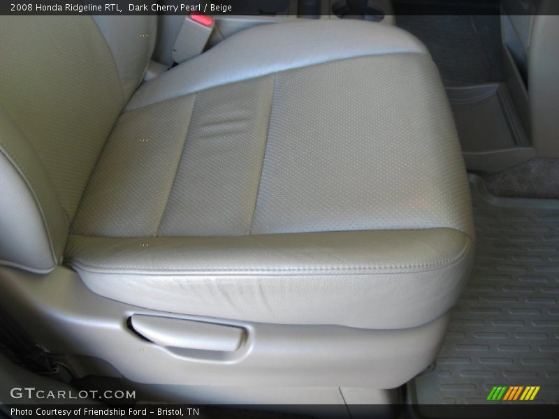 Dark Cherry Pearl / Beige 2008 Honda Ridgeline RTL