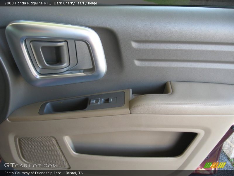 Dark Cherry Pearl / Beige 2008 Honda Ridgeline RTL