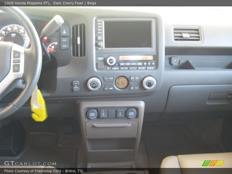 Dark Cherry Pearl / Beige 2008 Honda Ridgeline RTL
