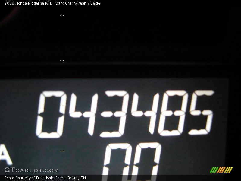 Dark Cherry Pearl / Beige 2008 Honda Ridgeline RTL
