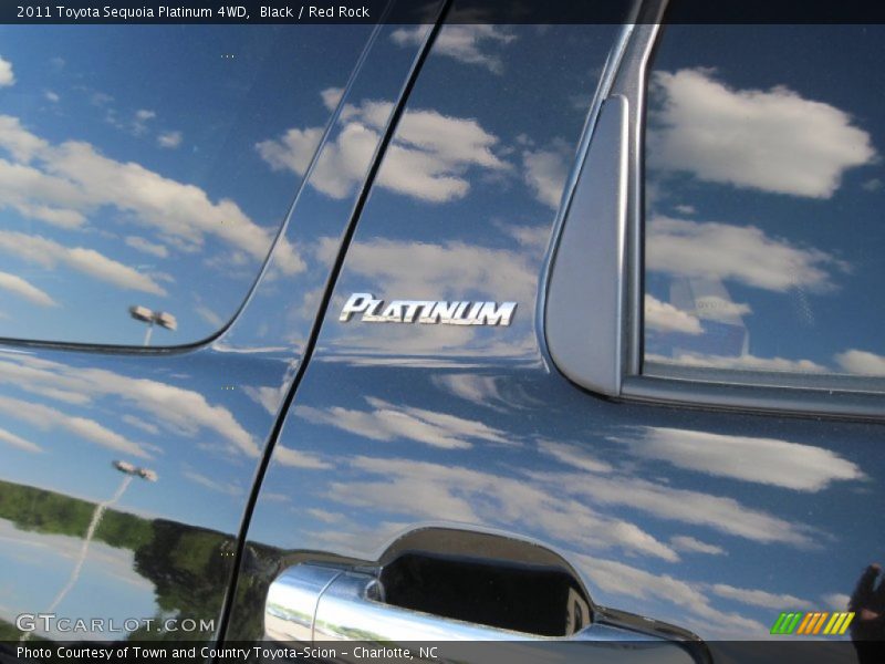 Black / Red Rock 2011 Toyota Sequoia Platinum 4WD