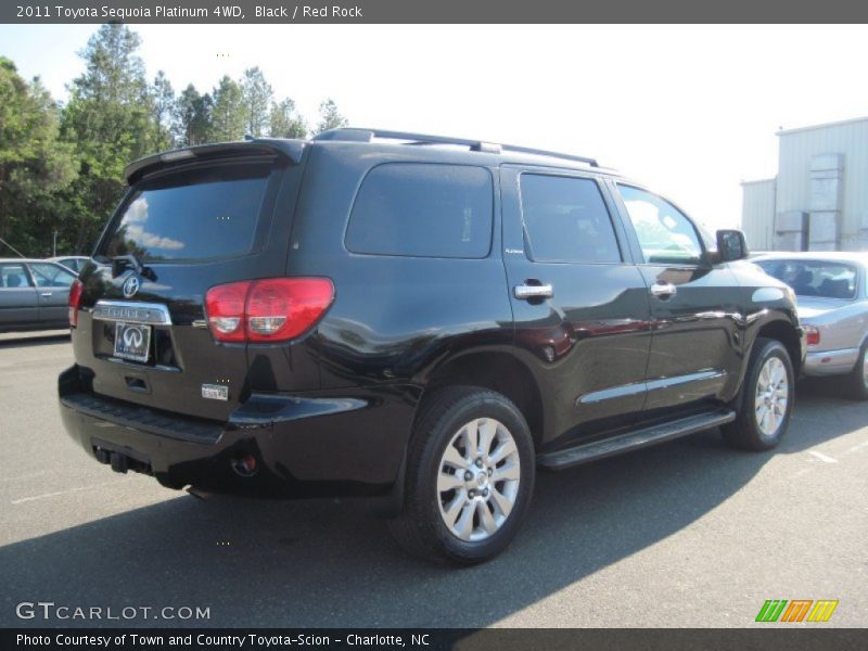 Black / Red Rock 2011 Toyota Sequoia Platinum 4WD