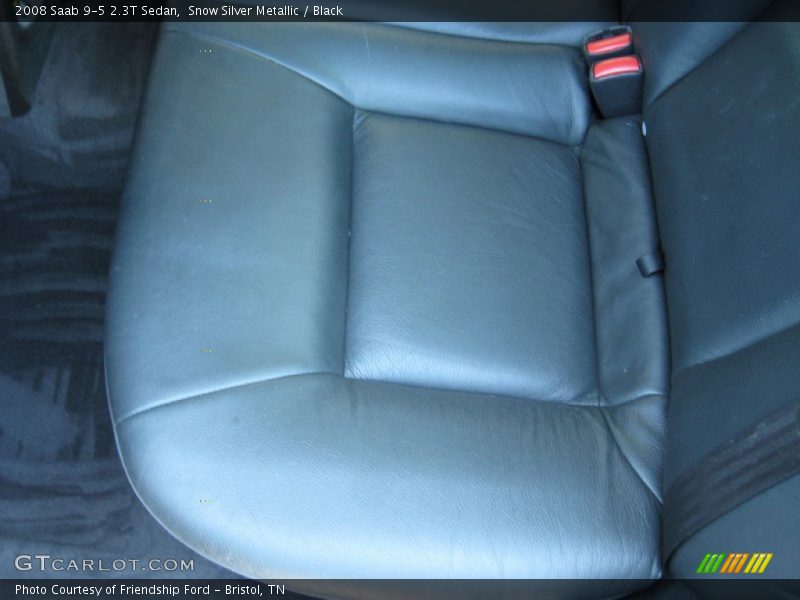 Snow Silver Metallic / Black 2008 Saab 9-5 2.3T Sedan