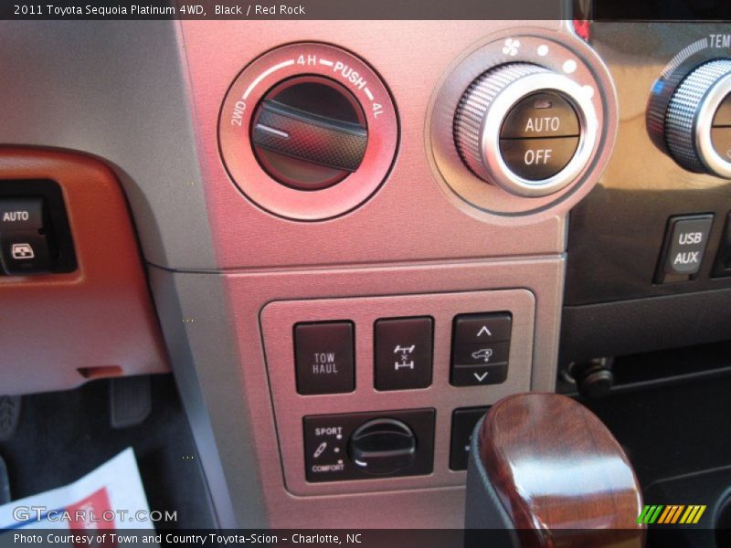 Black / Red Rock 2011 Toyota Sequoia Platinum 4WD