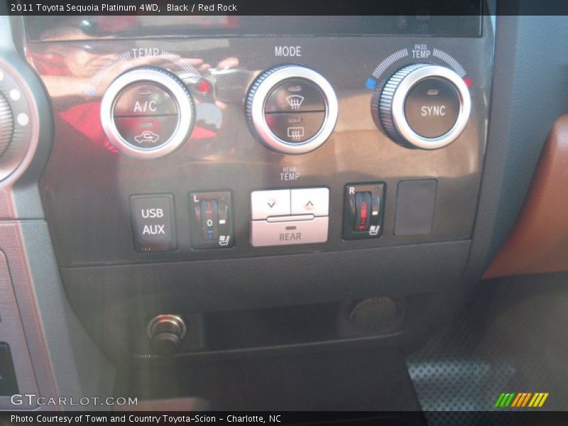 Black / Red Rock 2011 Toyota Sequoia Platinum 4WD