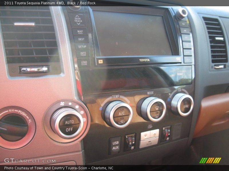 Black / Red Rock 2011 Toyota Sequoia Platinum 4WD