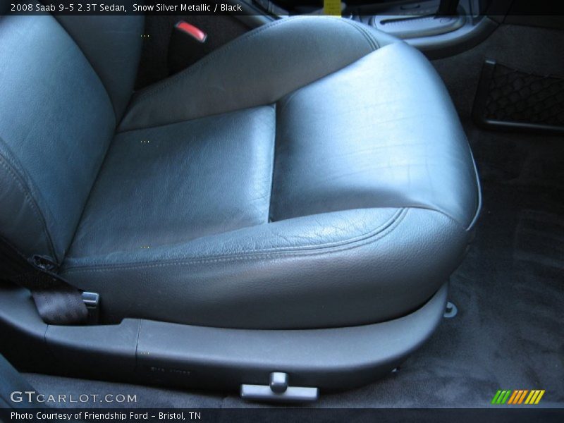 Snow Silver Metallic / Black 2008 Saab 9-5 2.3T Sedan
