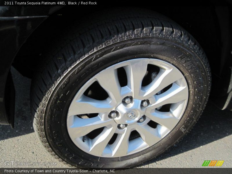Black / Red Rock 2011 Toyota Sequoia Platinum 4WD