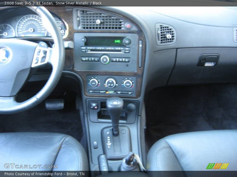 Snow Silver Metallic / Black 2008 Saab 9-5 2.3T Sedan