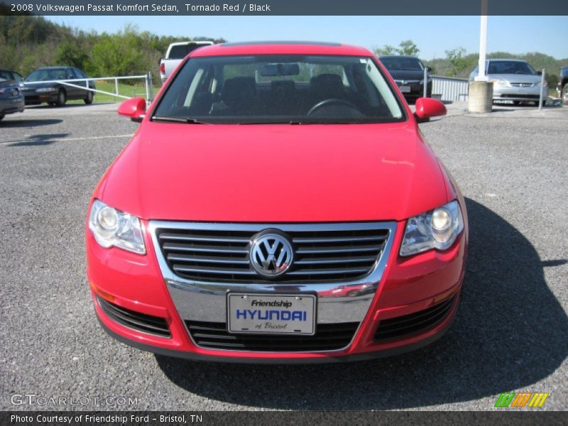 Tornado Red / Black 2008 Volkswagen Passat Komfort Sedan
