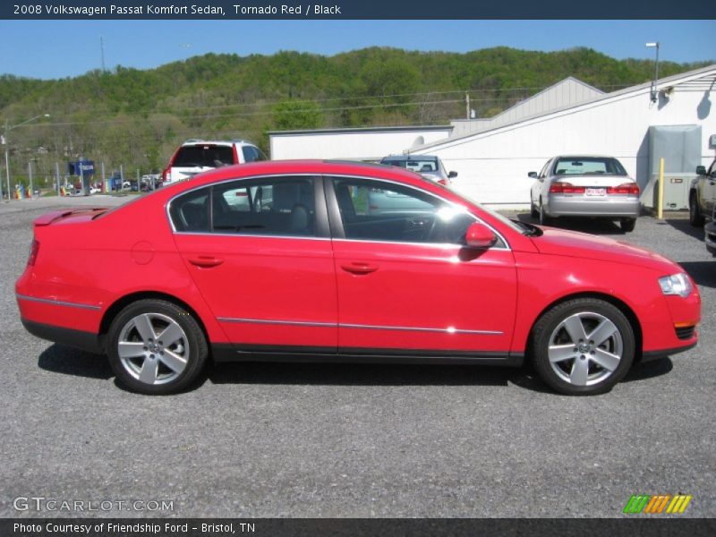 Tornado Red / Black 2008 Volkswagen Passat Komfort Sedan