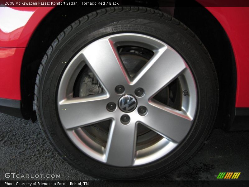 Tornado Red / Black 2008 Volkswagen Passat Komfort Sedan