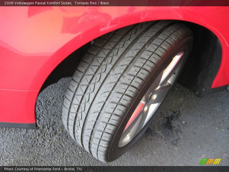 Tornado Red / Black 2008 Volkswagen Passat Komfort Sedan