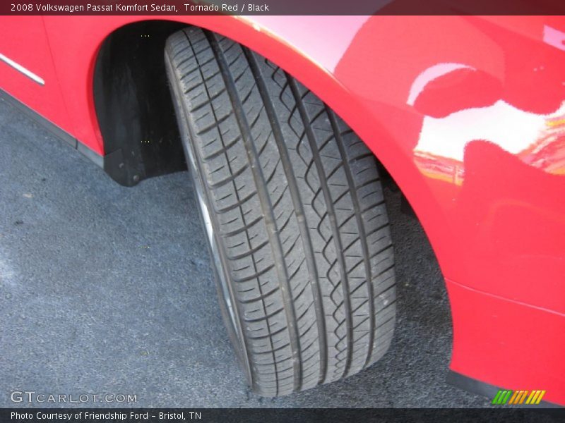 Tornado Red / Black 2008 Volkswagen Passat Komfort Sedan