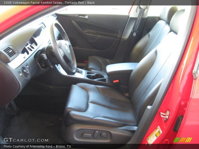 Tornado Red / Black 2008 Volkswagen Passat Komfort Sedan