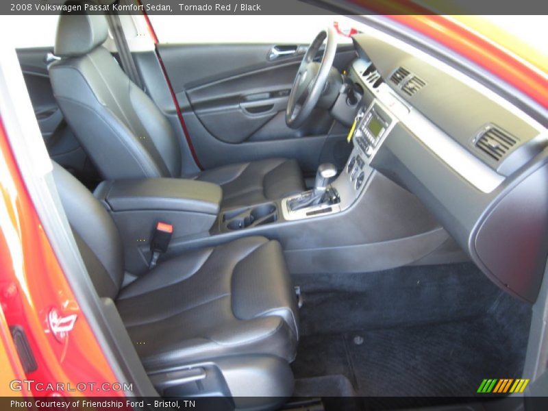 Tornado Red / Black 2008 Volkswagen Passat Komfort Sedan