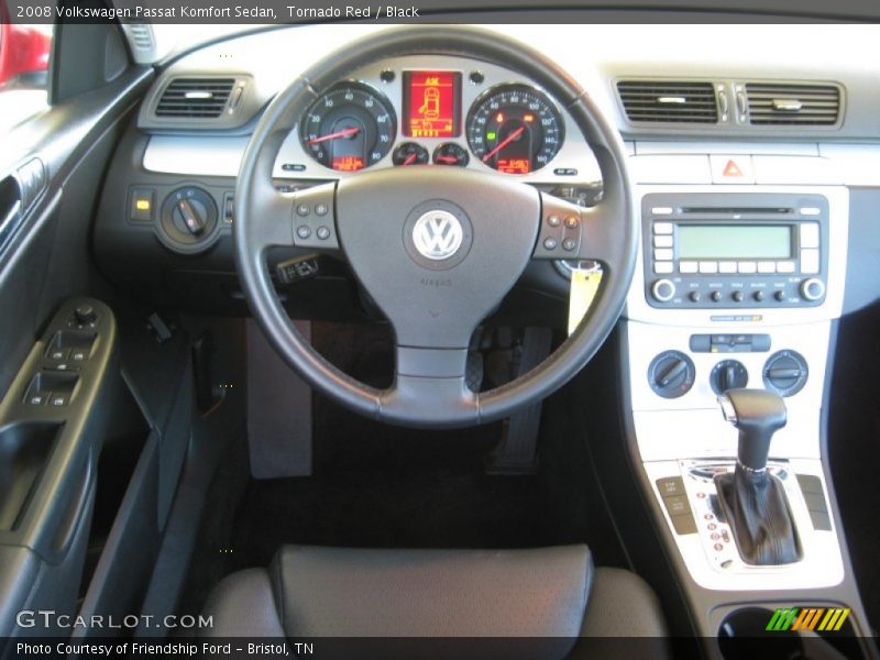 Tornado Red / Black 2008 Volkswagen Passat Komfort Sedan