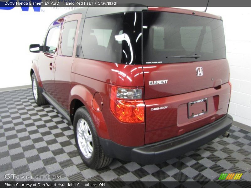 Tango Red Pearl / Gray/Black 2008 Honda Element EX AWD