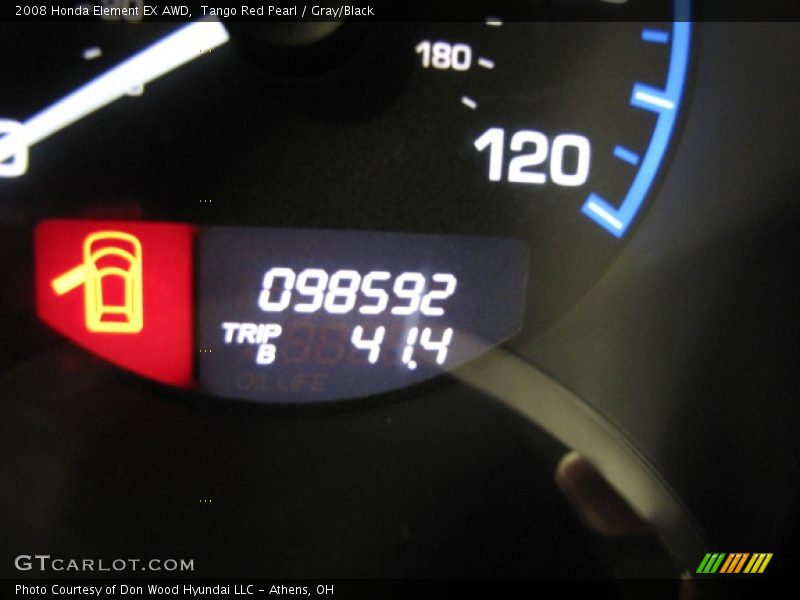 Tango Red Pearl / Gray/Black 2008 Honda Element EX AWD
