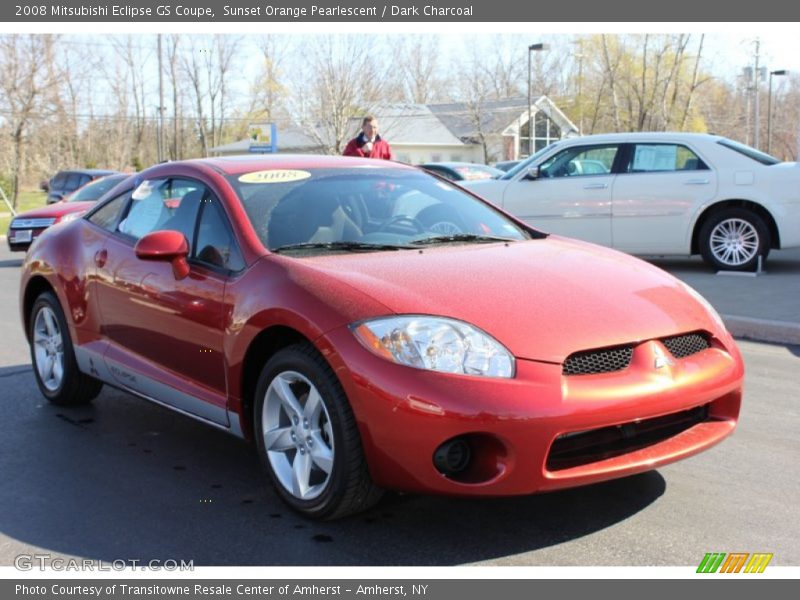 Sunset Orange Pearlescent / Dark Charcoal 2008 Mitsubishi Eclipse GS Coupe
