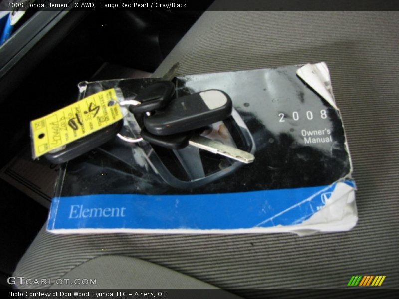 Tango Red Pearl / Gray/Black 2008 Honda Element EX AWD
