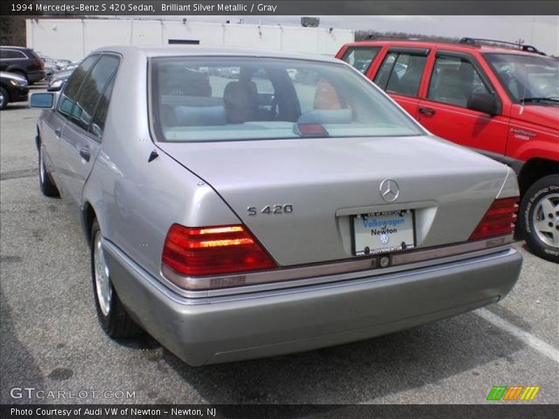 Brilliant Silver Metallic / Gray 1994 Mercedes-Benz S 420 Sedan