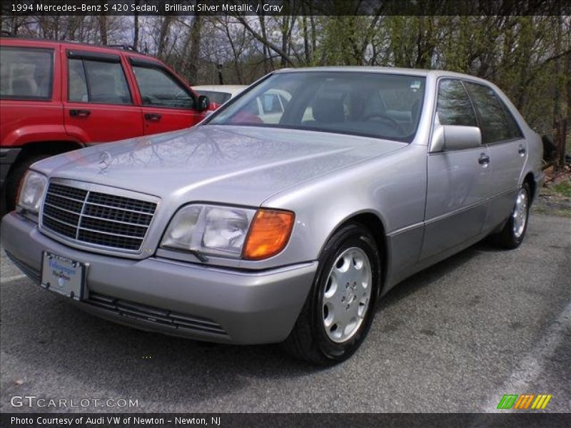Brilliant Silver Metallic / Gray 1994 Mercedes-Benz S 420 Sedan