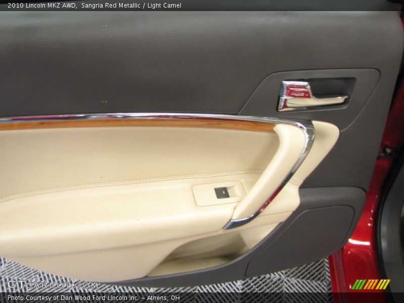 Sangria Red Metallic / Light Camel 2010 Lincoln MKZ AWD