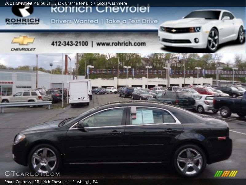 Black Granite Metallic / Cocoa/Cashmere 2011 Chevrolet Malibu LT