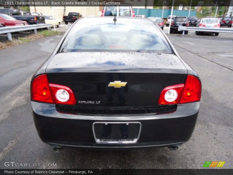 Black Granite Metallic / Cocoa/Cashmere 2011 Chevrolet Malibu LT