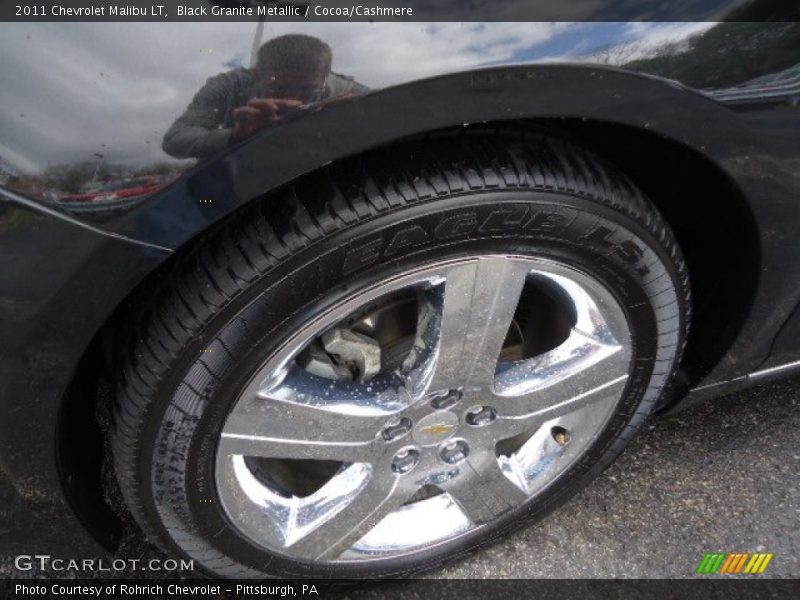 Black Granite Metallic / Cocoa/Cashmere 2011 Chevrolet Malibu LT
