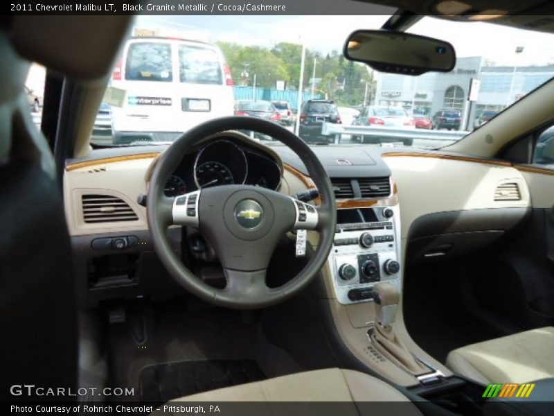 Black Granite Metallic / Cocoa/Cashmere 2011 Chevrolet Malibu LT