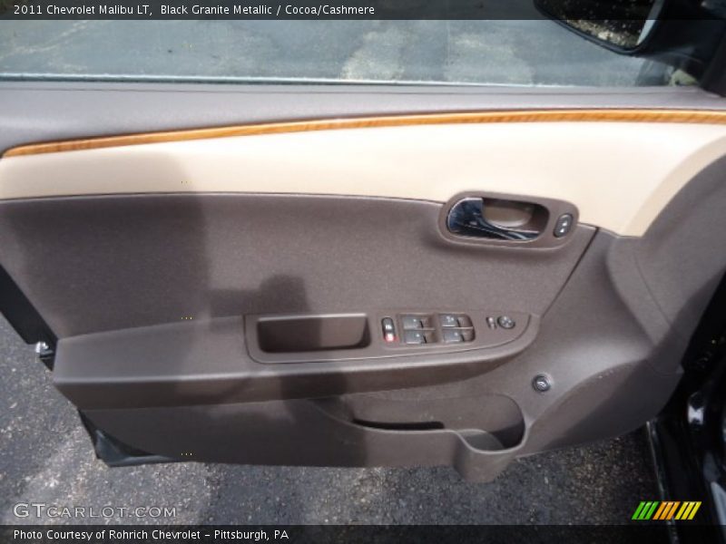 Black Granite Metallic / Cocoa/Cashmere 2011 Chevrolet Malibu LT