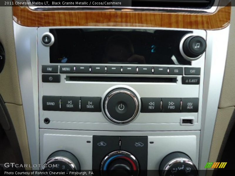 Black Granite Metallic / Cocoa/Cashmere 2011 Chevrolet Malibu LT