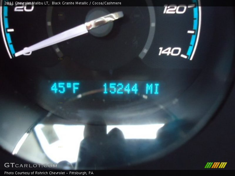 Black Granite Metallic / Cocoa/Cashmere 2011 Chevrolet Malibu LT