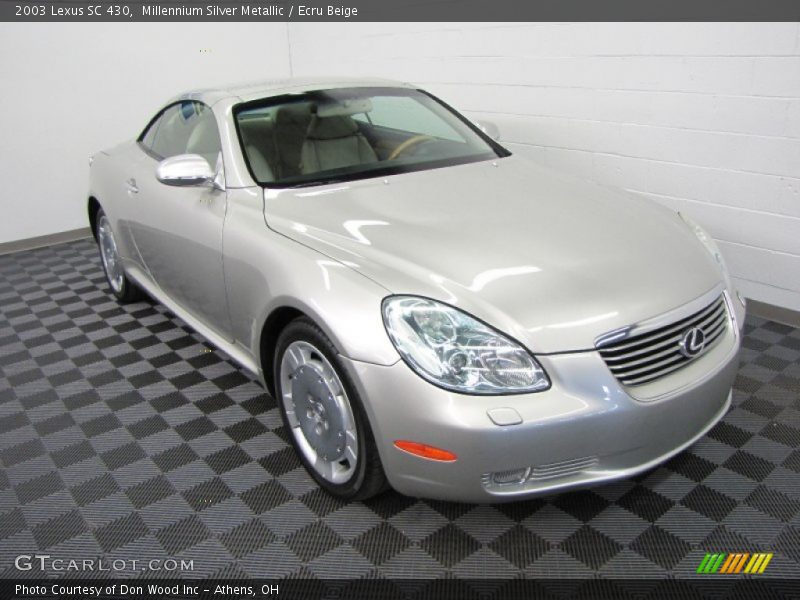 Millennium Silver Metallic / Ecru Beige 2003 Lexus SC 430