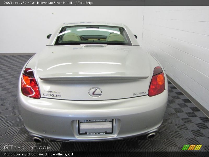 Millennium Silver Metallic / Ecru Beige 2003 Lexus SC 430