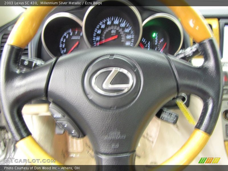 Millennium Silver Metallic / Ecru Beige 2003 Lexus SC 430