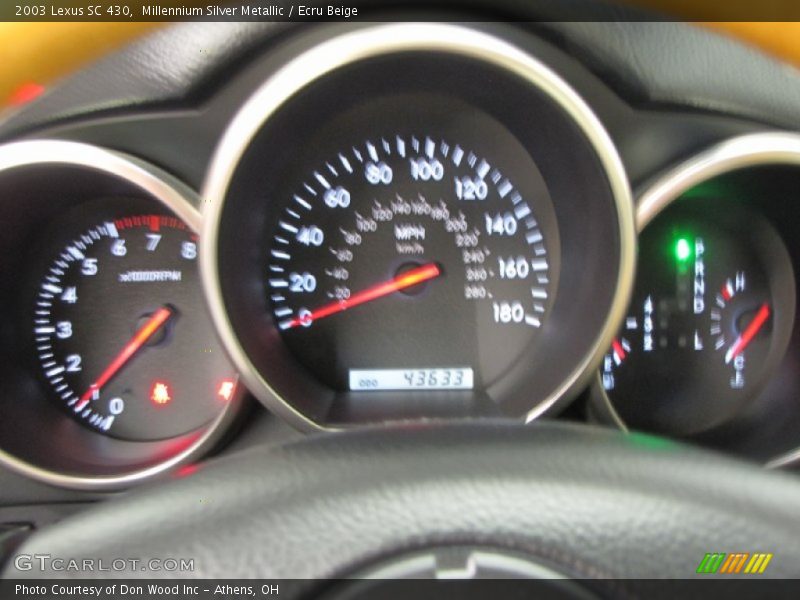 Millennium Silver Metallic / Ecru Beige 2003 Lexus SC 430