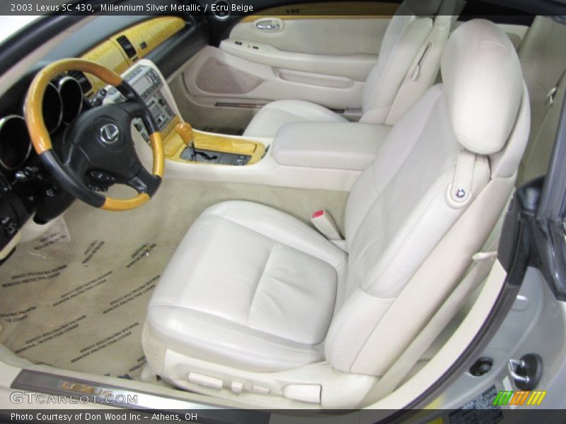 Millennium Silver Metallic / Ecru Beige 2003 Lexus SC 430